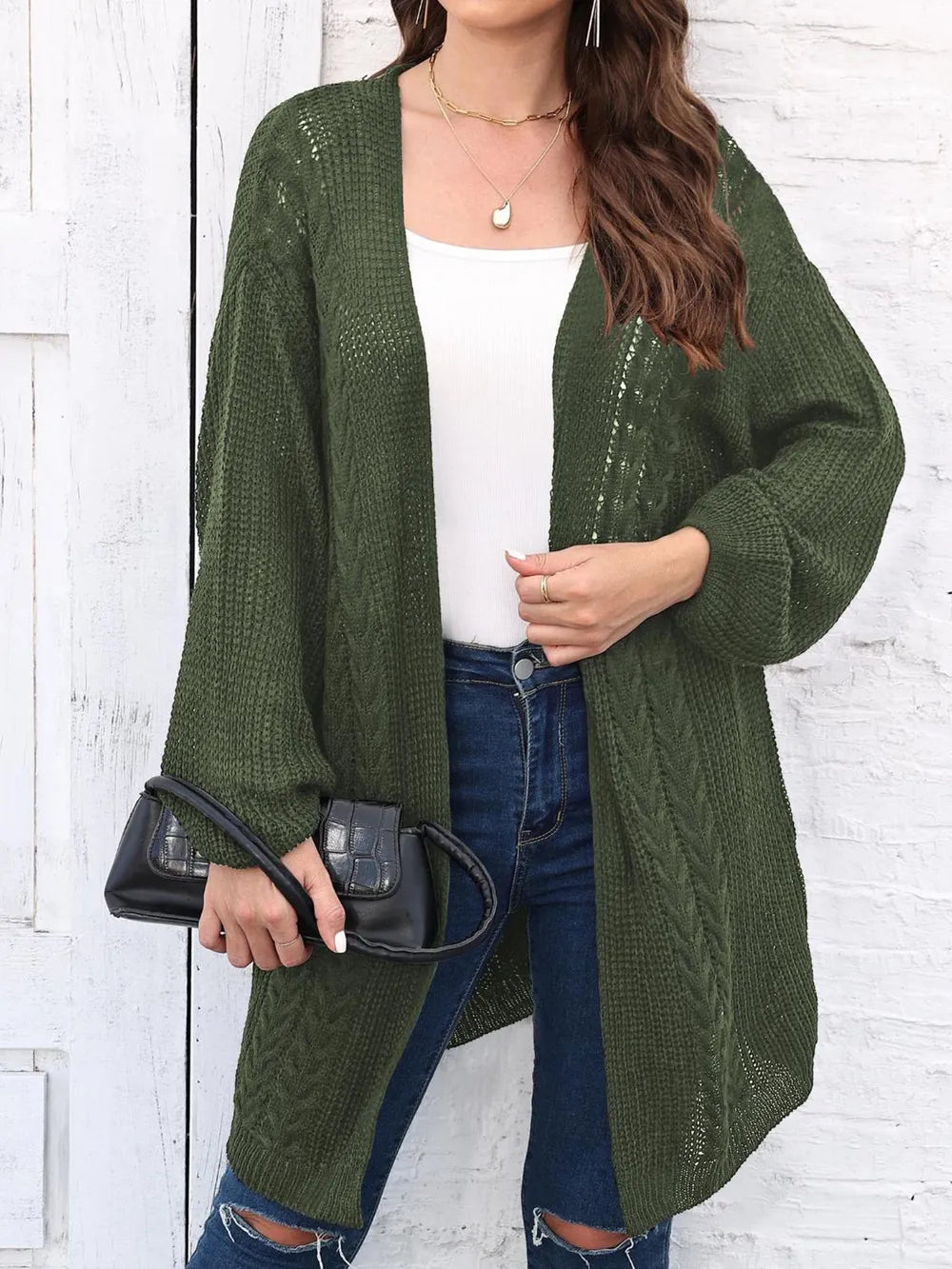 Women's Spring and Autumn New Woven Sweater Loose Casual Sweater Jacket