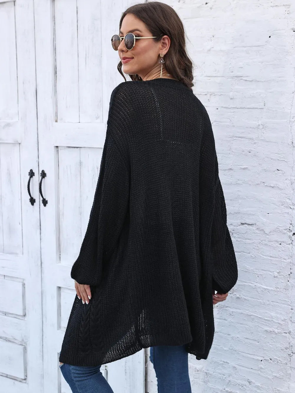 Women's Spring and Autumn New Woven Sweater Loose Casual Sweater Jacket
