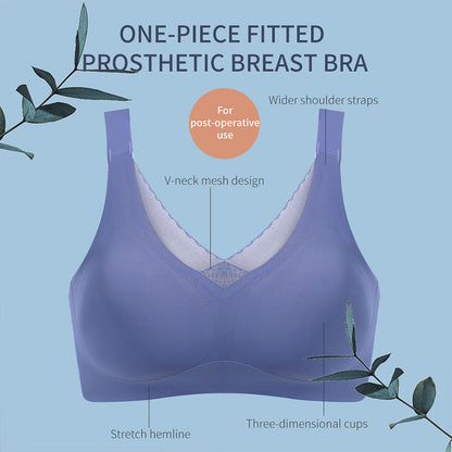 Artificial breast bra for breast removal surgery silicone women's fake breast and fake chest 2-in-1 bra