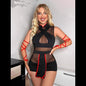 Anime sexy underwear samurai costume role play perspective gauze bandage color contrast