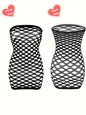 Women's sexy lingerie sexy hole wrapped mesh jacket short skirt