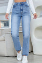 Cowboy pants women's new straight leg easy to wear high waisted pants