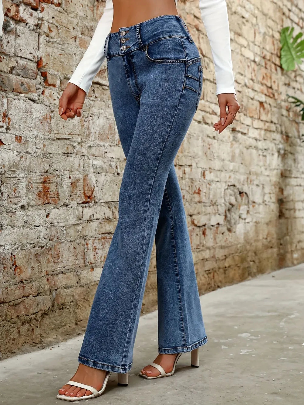 Casual Versatile Shot Micro Lanka Jeans