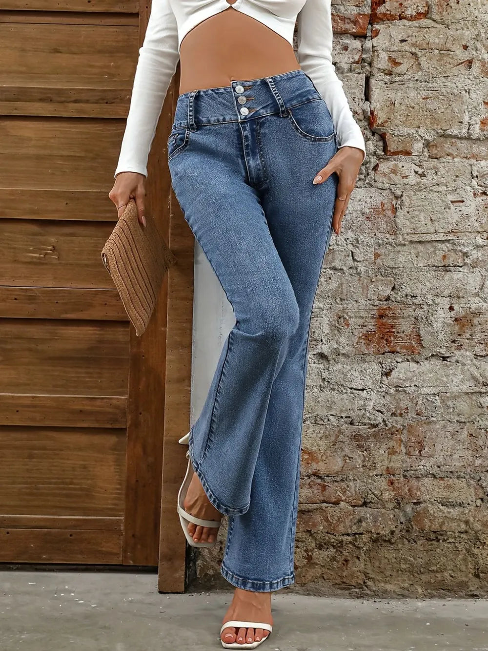 Casual Versatile Shot Micro Lanka Jeans