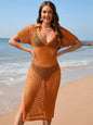 Long skirt loose solid color vacation pullover fashionable women's dress