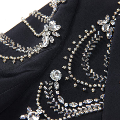 European and American style heavy industry nail bead suit jacket top suit jacket for women