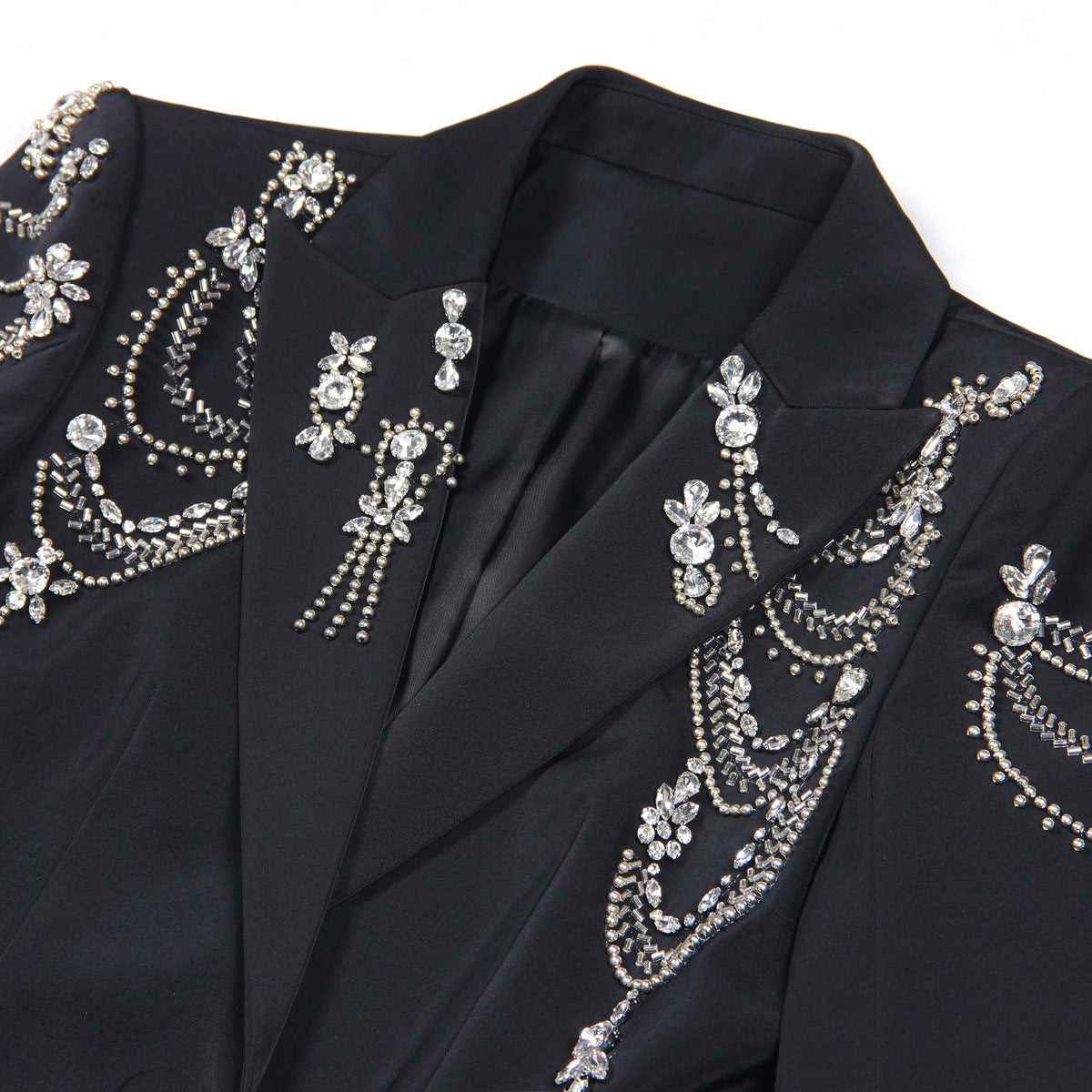 European and American style heavy industry nail bead suit jacket top suit jacket for women
