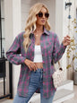 Women's casual fashion spicy girl loose checkered shirt for women