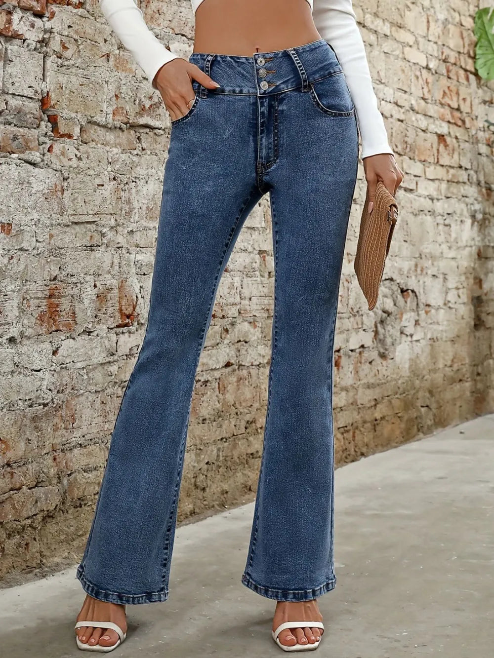 Casual Versatile Shot Micro Lanka Jeans