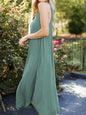 Full Size V-Neck Midi Tank Dress