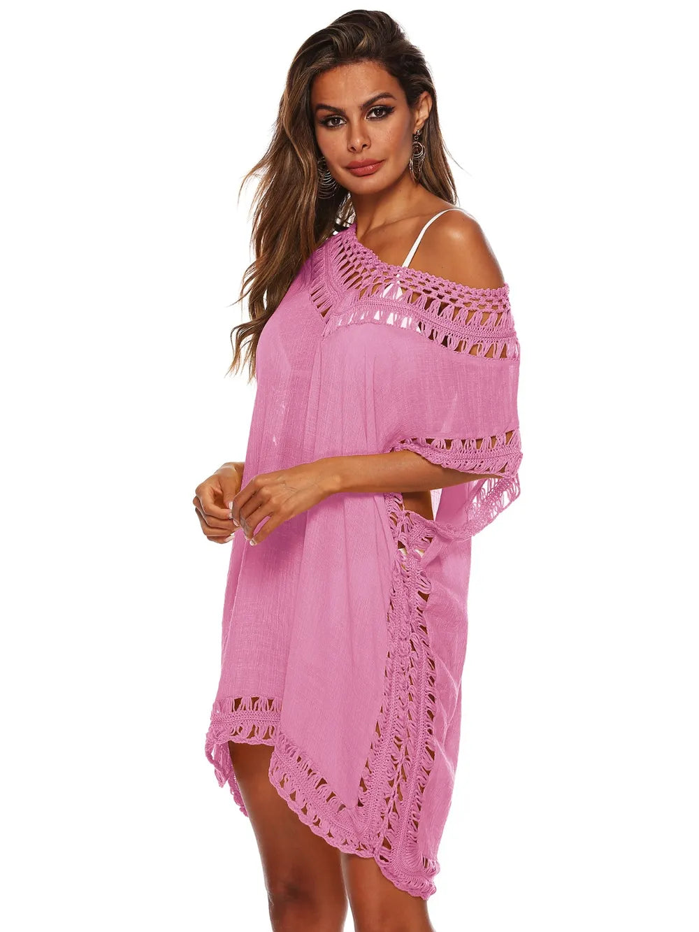 V-neck beach skirt cover hollowed out hand hook beach cover beach skirt