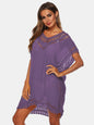 V-neck beach skirt cover hollowed out hand hook beach cover beach skirt