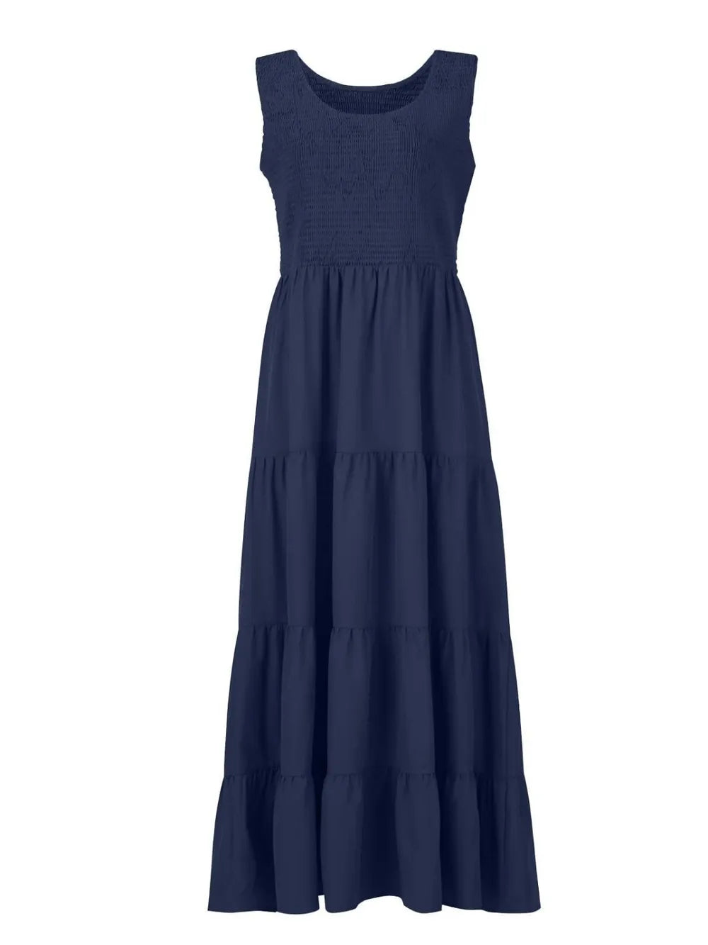 Strap top skirt with pleats and spliced A-line large swing dress