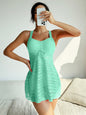 Conservative split skirt swimsuit European and American covered swimsuit