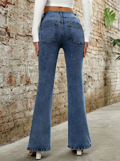 Casual Versatile Shot Micro Lanka Jeans