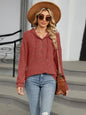 Autumn and winter new solid color hooded button loose long sleeved top
