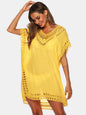 V-neck beach skirt cover hollowed out hand hook beach cover beach skirt