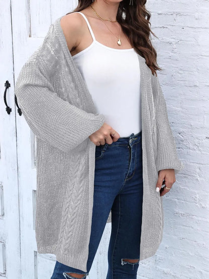 Women's Spring and Autumn New Woven Sweater Loose Casual Sweater Jacket