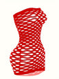 Women's sexy lingerie sexy hole wrapped mesh jacket short skirt