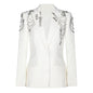 European and American style heavy industry nail bead suit jacket top suit jacket for women