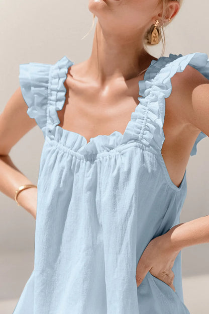 Tank top fashion temperament shorts two-piece set niche casual suit