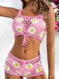 New bikini set daisy swimsuit camisole shorts set